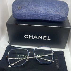 Chanel Blue Readers w/ Authentication Certificate